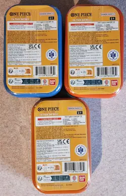 One Piece Card Game Tin Pack Set Vol.2 (TS-02, OP13) x3 One Of Each Hero - Image 2