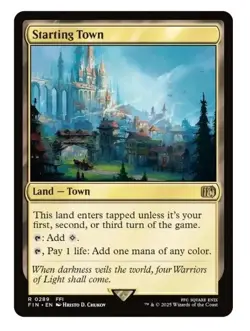 Starting Town Final Fantasy Regular Card 289 Near Mint - Image 1