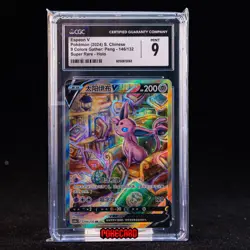 Espeon V SR CS4aC-146/132 Pokemon Card Chinese CGC 9 #1 - Image 1