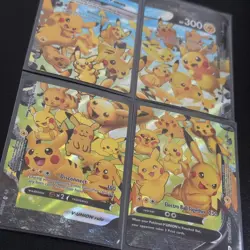 Pokemon Pikachu V-UNION 4-Card Holo Set SWSH112-115 V-UNION Rule English - Image 2