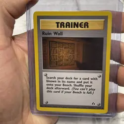 Pokemon Ruin Wall 74/75 N2 Neo Discovery Unlimited NM/MT Uncommon Vintage Card - Image 1