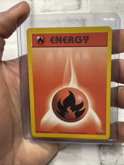 Fire Energy - 107/111 - Common - Unlimited Edition Neo Genesis Vintage NM Card - Image 1