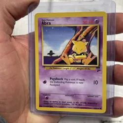 Abra 65/130 Base Set 2 Pokemon TCG Card NM/MT Vintage Vtg Nintendo Common WOTC - Image 2