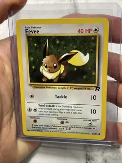 Pokemon Eevee 55/82 Pokemon Card Team Rocket Nintendo Vintage Vtg WOTC TCG NM/MT - Image 1