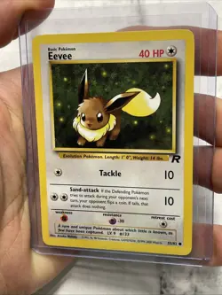 Pokemon Eevee 55/82 Pokemon Card Team Rocket Nintendo Vintage Vtg WOTC TCG NM/MT - Image 2
