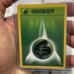 Pokemon Grass Energy (129/132) Gym Challenge LP+ Vintage Nintendo Card WOTC TCG - Image 1