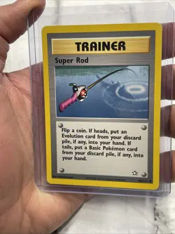 Super Rod 103/111 Neo Genesis Unlimited Pokemon Trainer Card NM Near Mint WOTC - Image 1