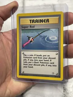 Super Rod 103/111 Neo Genesis Unlimited Pokemon Trainer Card NM Near Mint WOTC - Image 2