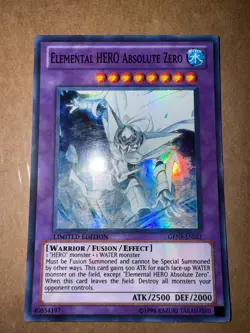 Yugioh Elemental HERO Absolute Zero - BLHR-EN065 - Ultra Rare - 1st Edition - LP - Image 1