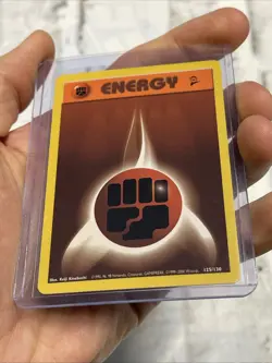 Pokemon TCG Fighting Energy Base Set 2 125/130 Regular Unlimited Common NM Card - Image 2