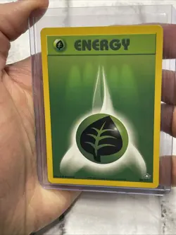 Grass Energy 108/111 Neo Genesis Set Unlimited Pokemon Card NM Near Mint Vintage - Image 1