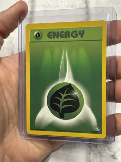 Grass Energy 108/111 Neo Genesis Set Unlimited Pokemon Card NM Near Mint Vintage - Image 2