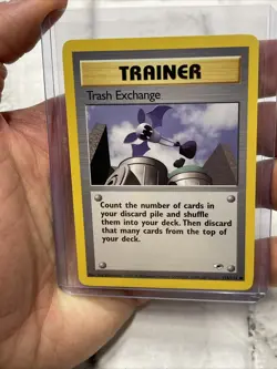 Trash Exchange 126/132 Gym Heroes Pokemon Card NM Near Mint Vintage Common WOTC - Image 1