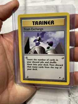 Trash Exchange 126/132 Gym Heroes Pokemon Card NM Near Mint Vintage Common WOTC - Image 2