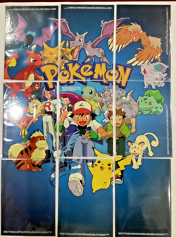 1999 POKEMON TOPPS TV Rare 9-Card Puzzle Set NM w/ PSA 8 (Blue) Checklist Card - Image 5