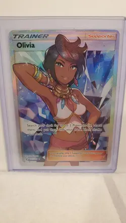 Pokemon TCG Olivia Crimson Invasion Holo Full Art Ultra Rare Card 111/111 NM/M - Image 1