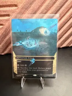 Petrified Field (0122) (Borderless) Galaxy Foil - Edge of Eternities MTG - Image 1