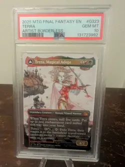 2025 MTG Final Fantasy Terra Magical Adept Artist Borderless NonFoil 0323 PSA 10 - Image 1