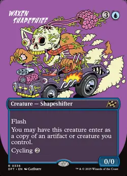 MTG Aetherdrift RUDE RIDERS SHOWCASE R Waxen Shapethief #0336 - Image 1