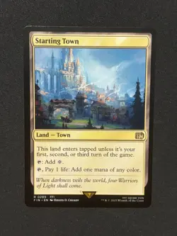 MTG Final Fantasy Starting Town (Land -Town) R 0289 Regular NM - Image 1