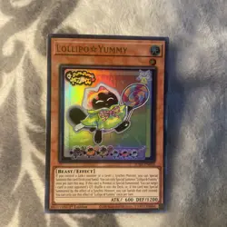 YUGIOH LOLLIPOP YUMMY ULTRA RARE 1ST NEAR MINT JUSH-EN018 - Image 1