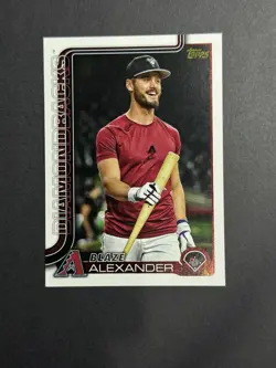 2025 Topps Blaze Alexander Golden Mirror Variation SSP #499 Diamondbacks - Image 1