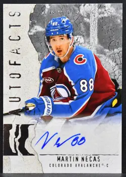 2025-26 UD Artifacts Autofacts Martin Necas AF-MN Colorado Avalanche Auto - Image 1