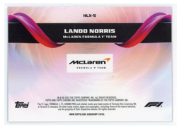2025 Topps Chrome Formula 1 Helix Lando Norris McLaren F1 #HLX-5 Helix - Image 2