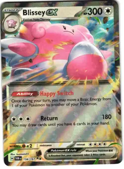 Blissey EX Holo 134/167 Pokemon SV: Twilight Masquerade - Image 1