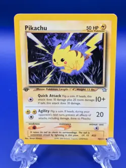 Pokemon 1st Edition Pikachu Neo Genesis 1995-2000 nintendo - Image 1