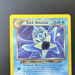 Pokemon Dark Omastar 19/105 Neo Destiny 2000 Stage 2 70 HP Rare Regular English - Image 2