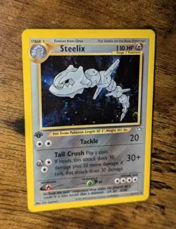 Pokemon 2000 🧲 Neo Genesis 1st Edition Steelix #15/111 Holo ✨ - Image 2