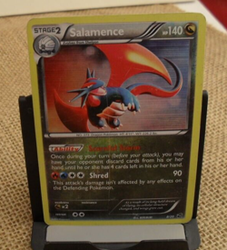SALAMENCE LP Pokemon Card 8/20 Shiny Holo 2012 TCG CCG Rare Vault - Image 1