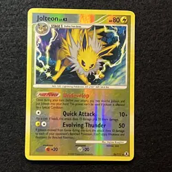 Pokemon JOLTEON 26/111 (Reverse Holo Rare) Rising Rivals - LP/Light Play - Image 1