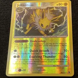 Pokemon JOLTEON 26/111 (Reverse Holo Rare) Rising Rivals - LP/Light Play - Image 2