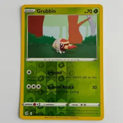 Grubbin 018/264 Common Fusion Strike Pokemon Asako Ito Clay Art Near Mint - Image 1