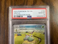 Pokemon TCG 2024 Grotle IR Temporal Forces #164 PSA 10 - Image 2