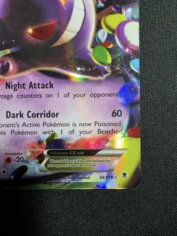 Pokemon Gengar EX Ultra Rare Holo 34/119 XY-Phantom Forces 170 HP Psychic - Image 4