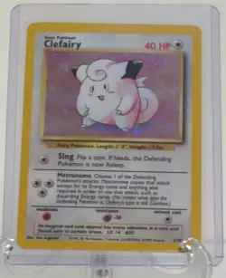 Pokemon TCG Clefairy Base Set 5/102 Holo Unlimited Holo Rare - Image 1