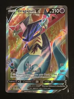 Dragapult V 183/192 Pokemon Rebel Clash Ultra Rare Full Art Holo NM - Image 1