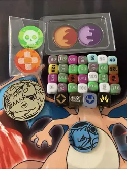 Pokemon TCG Playing Dice & Damage Counter Tokens, Condition Counters Lot VALUE! - Image 2