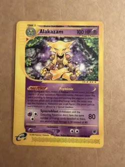 Alakazam #33/165 Non-Holo Rare - Expedition Pokemon HP/DMG - Image 1
