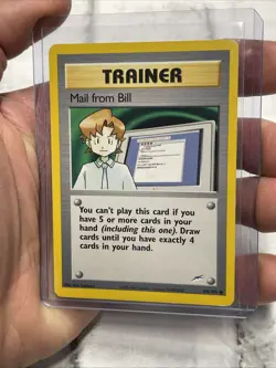 Pokemon TCG Neo Destiny 105/105 Mail from Bill Vintage Common Near Mint NM Vtg - Image 2