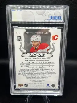2023-24 Upper Deck The Cup Matthew Coronato Rookie Patch Auto /249 Encased RPA - Image 2