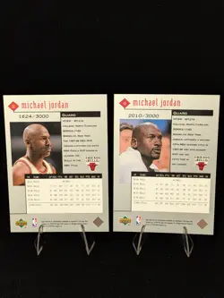 88-99 And 99-00 Upper Deck Black Diamond Michael Jordan Cards #22 And #13 GOAT - Image 4