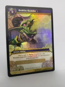 World of Warcraft WoW TCG Loot Card Goblin Gumbo Unscratched Unredeemed! - Image 2