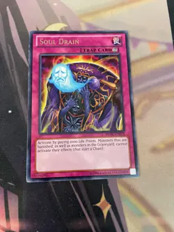 YUGIOH - SOUL DRAIN - RARE - REDU - UNLIMITED - LP - Image 1