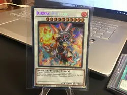 Yugioh Jurrac Meteor (Alt Art) BLMM-EN150 Secret Rare 1st Ed Near Mint - Image 1