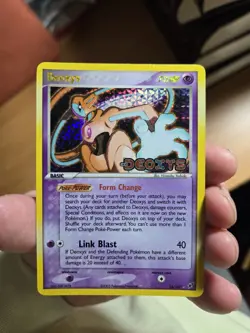 2005 Pokemon Deoxys EX Deoxys 16/107 Reverse Holo Rare 70 HP Link Blast English - Image 1