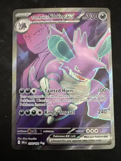 Pokemon TCG Team Rockets Nidoking EX 216/182 Destined Rivals - Image 1